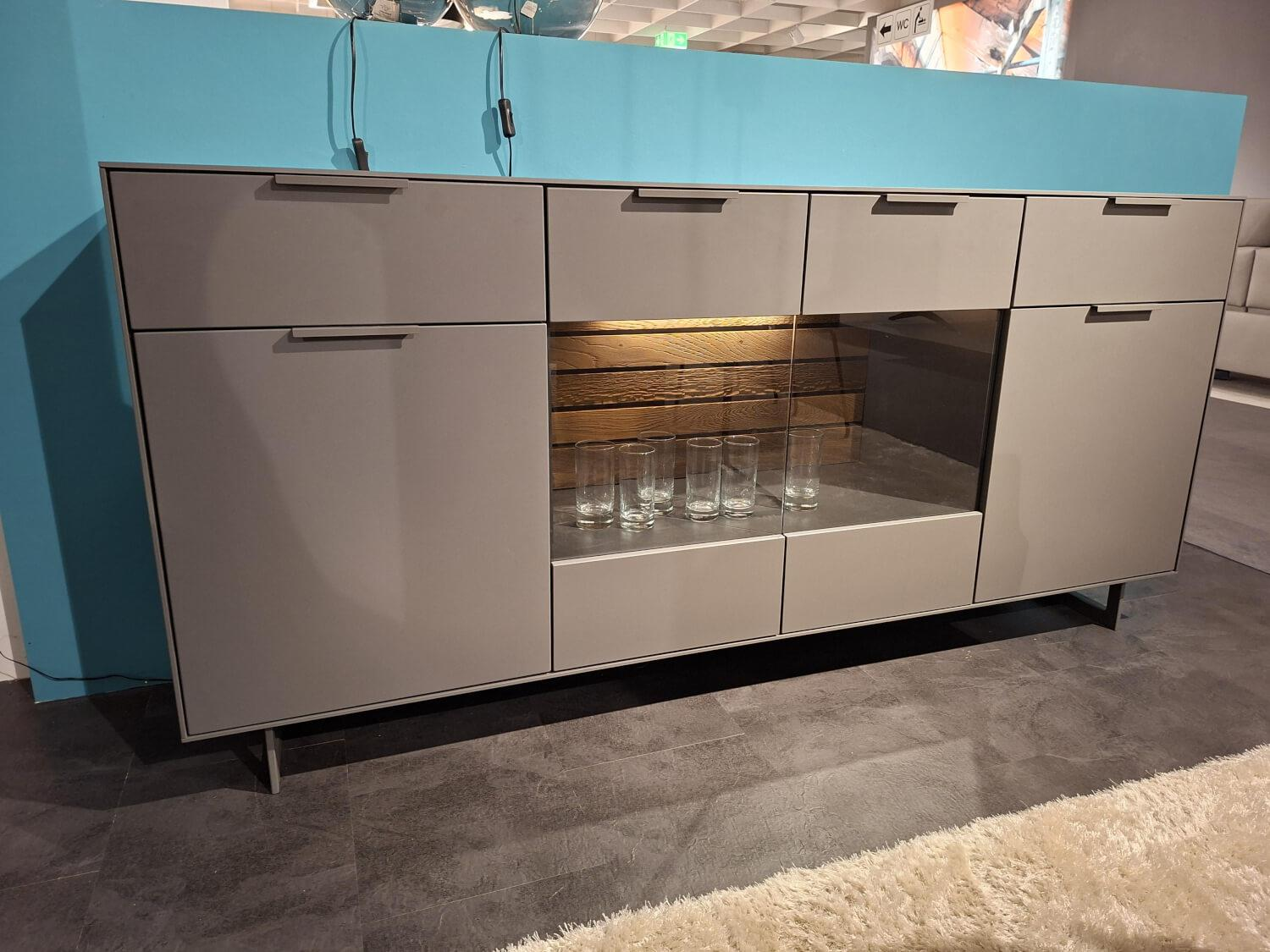 Quadrato - Sideboard Caspara Lack Anthrazit lackiert NCS-S-7500-N - 6