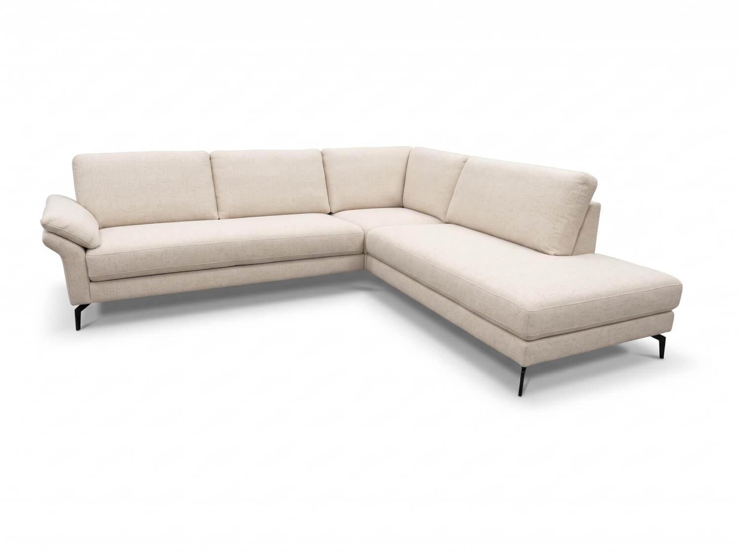 Violetta - Ecksofa Anika In Creme Ohne Dekokissen - 1