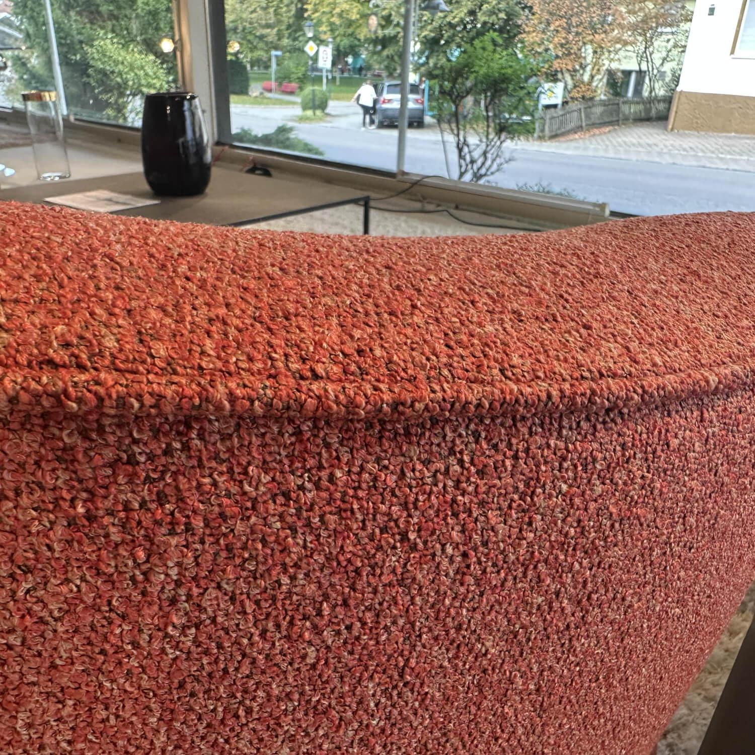 Bielefelder Werkstätten - Aktionspreis: Sofa Nimbo Stoff Prince 285 Rot Füße Mit Stoff Bezogen - 4