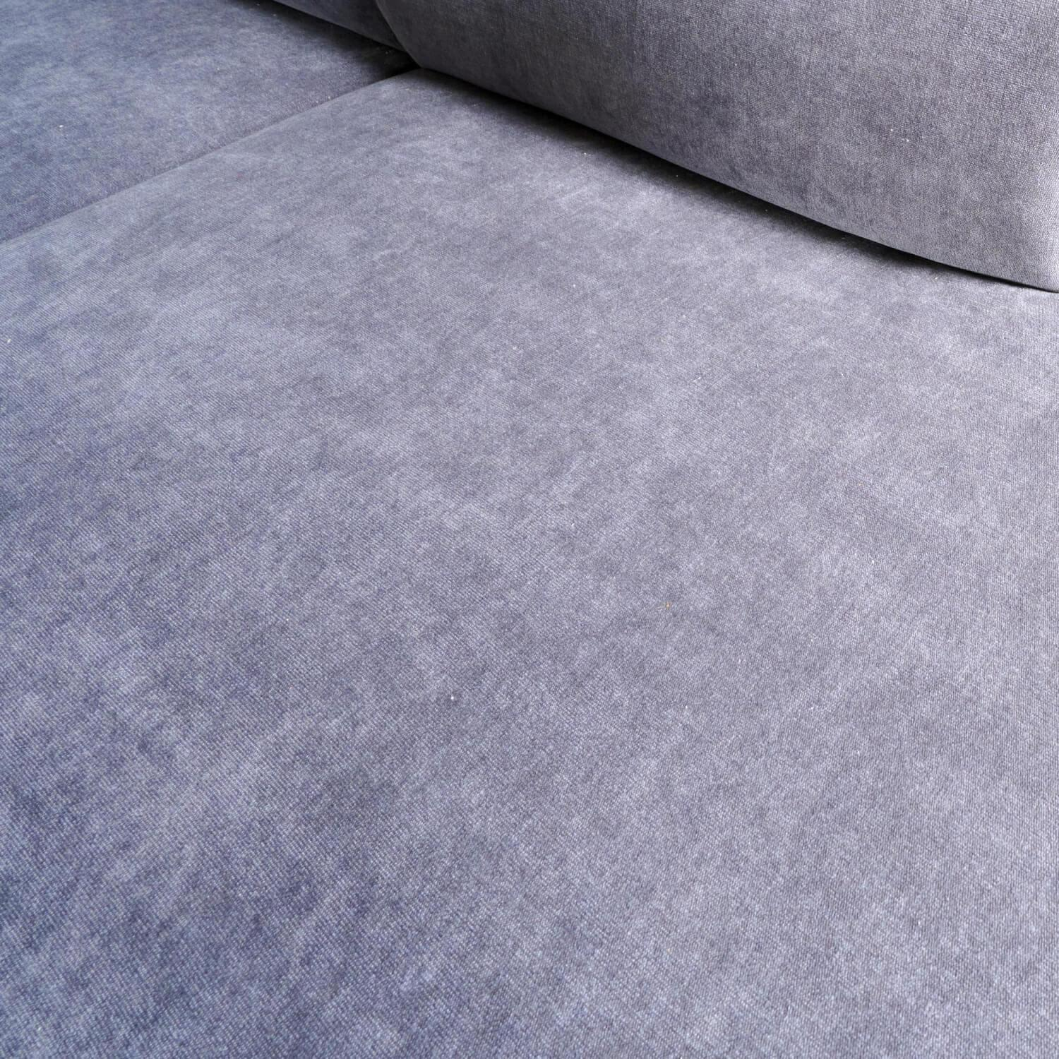 Carina - Eckgarnitur Kiri Stoff Matrix Steel Grau mit Auszug - 11
