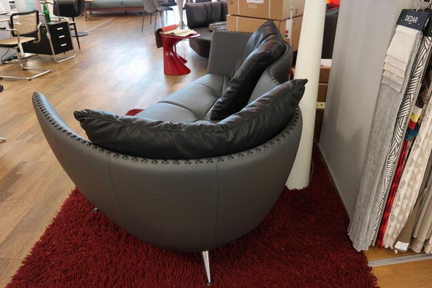 De Sede - Landschaft Sofa DS 102 30 Rechts Leder Living Umbra Grau - 3
