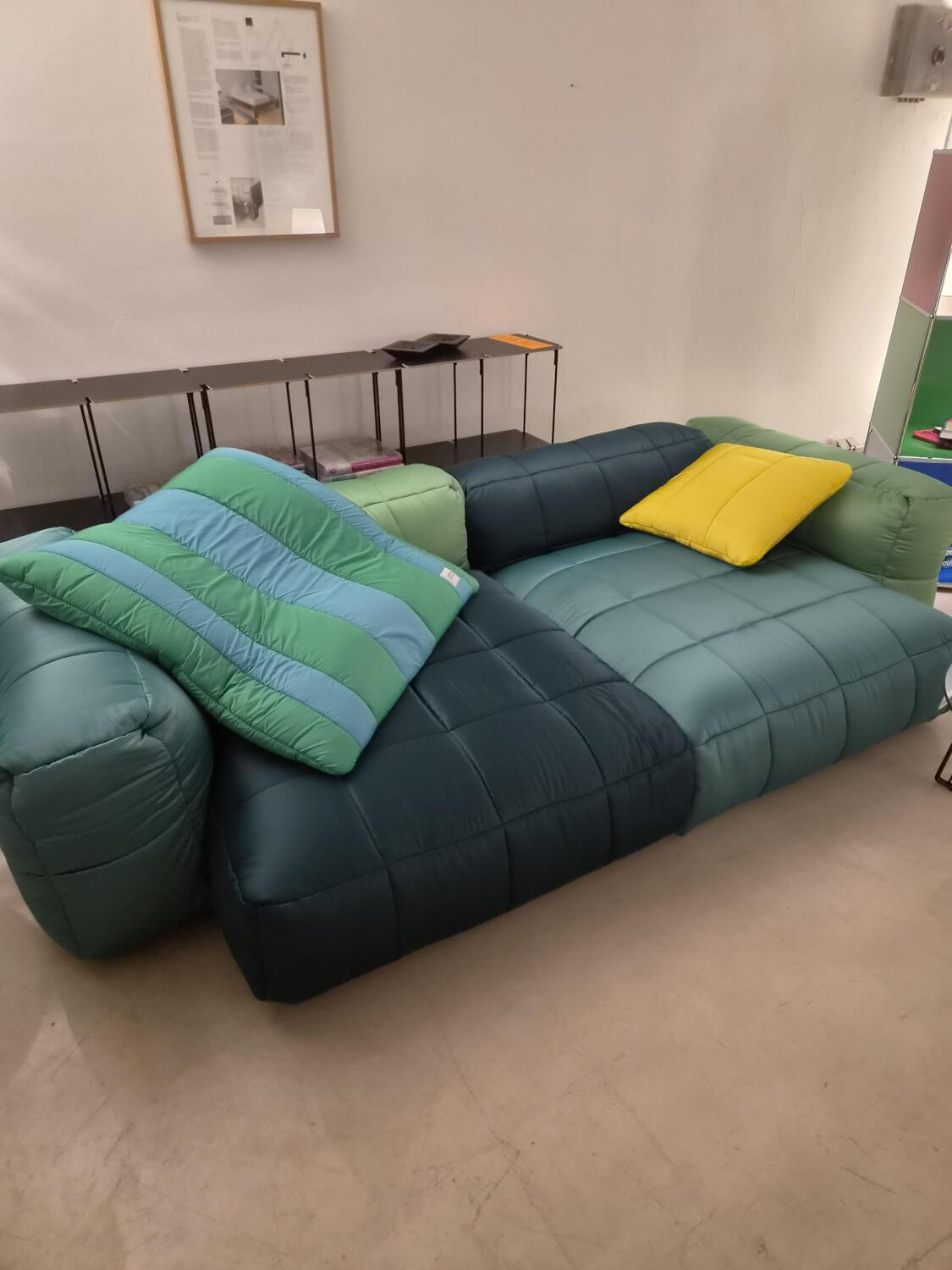 Eigene Herstellung - MARKE VETSAK ANLEGEN / Sofa Aspesi Stoff Aspesi Moss Grün Inkl. Kissen - 3