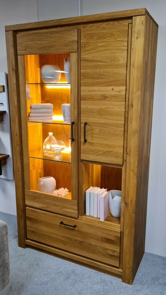 Natura - Highboard Farmingdale Eiche Massiv Natur Geölt - 4