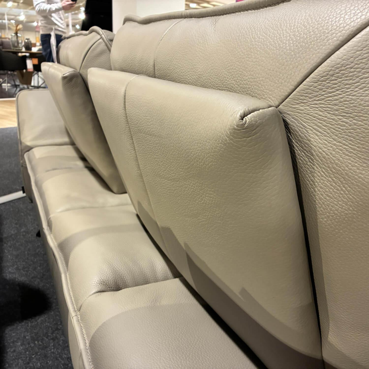 Musterring - Sofa 2340 Leder Longlife Cloud Z7720 (LK60) Metallfuß Schwarz M99 Inkl. Sitztiefen- Und Seitenteilverstellung - 4