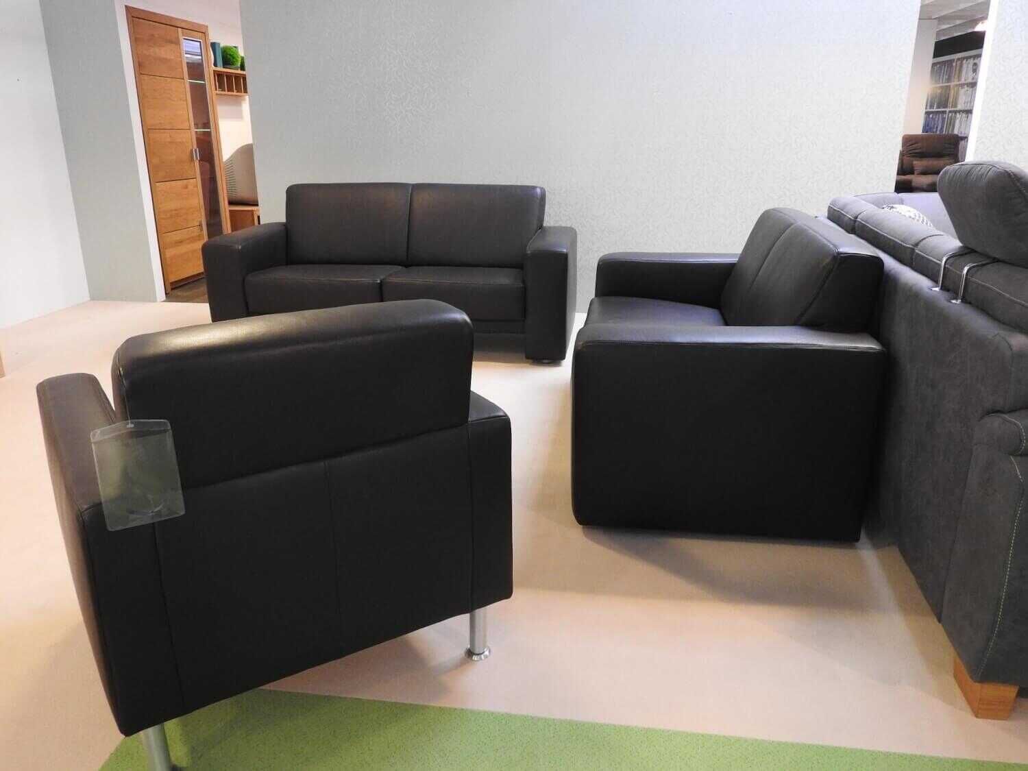 Koinor - Garnitur Nove Leder Braun 2 Sofas 1 Sessel - 4