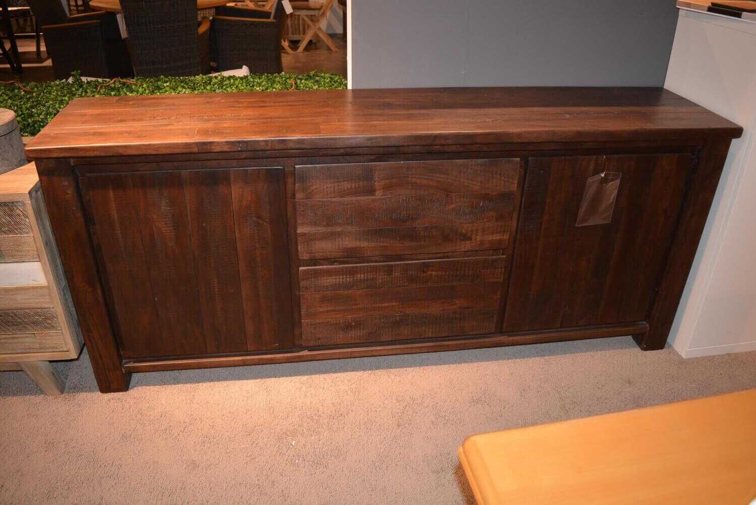 Habufa - Sideboard Tobago Massivholz Farbe Burned Grey - 2