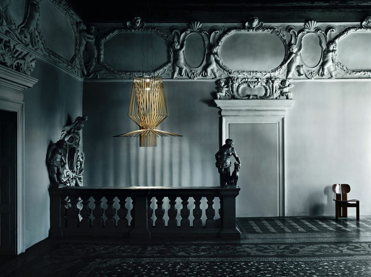 Foscarini - Pendelleuchte Allegro Assai Sospensione Aluminium Lackiert Gold - 3