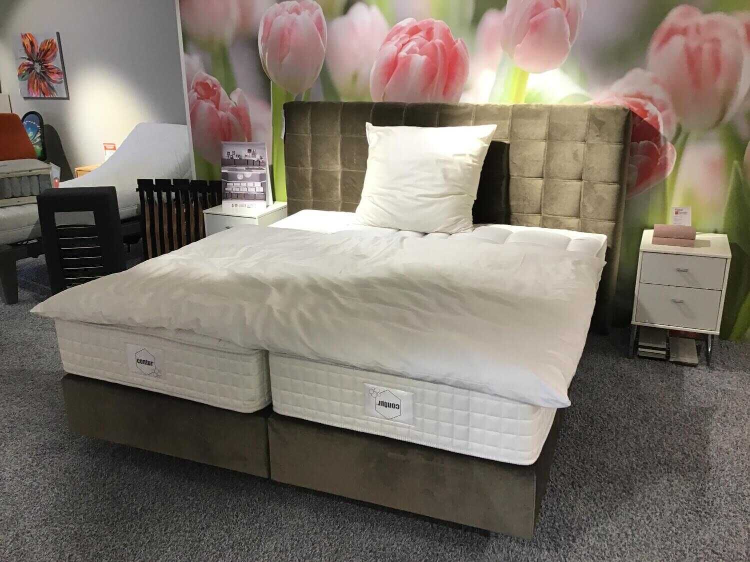 contur-bett-carpi-belgischer-damast-7-gr-C3-BCn-mit-matratze-180x200-fa27a5e0329cTkZq7kQXI8n0A Contur - Bett Carpi Belgischer Damast 7 Grün mit Matratze 180x200 - 2
