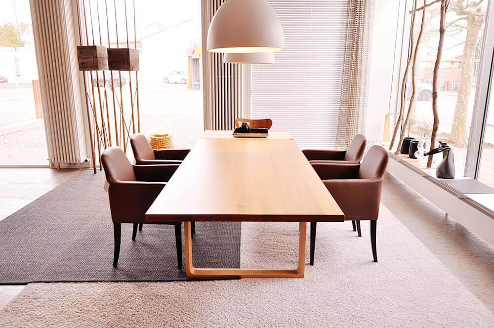 Wittmann - 4er-Set Stuhl Alma Leder Nappa Tobacco Braun Füße Schwarz - 2