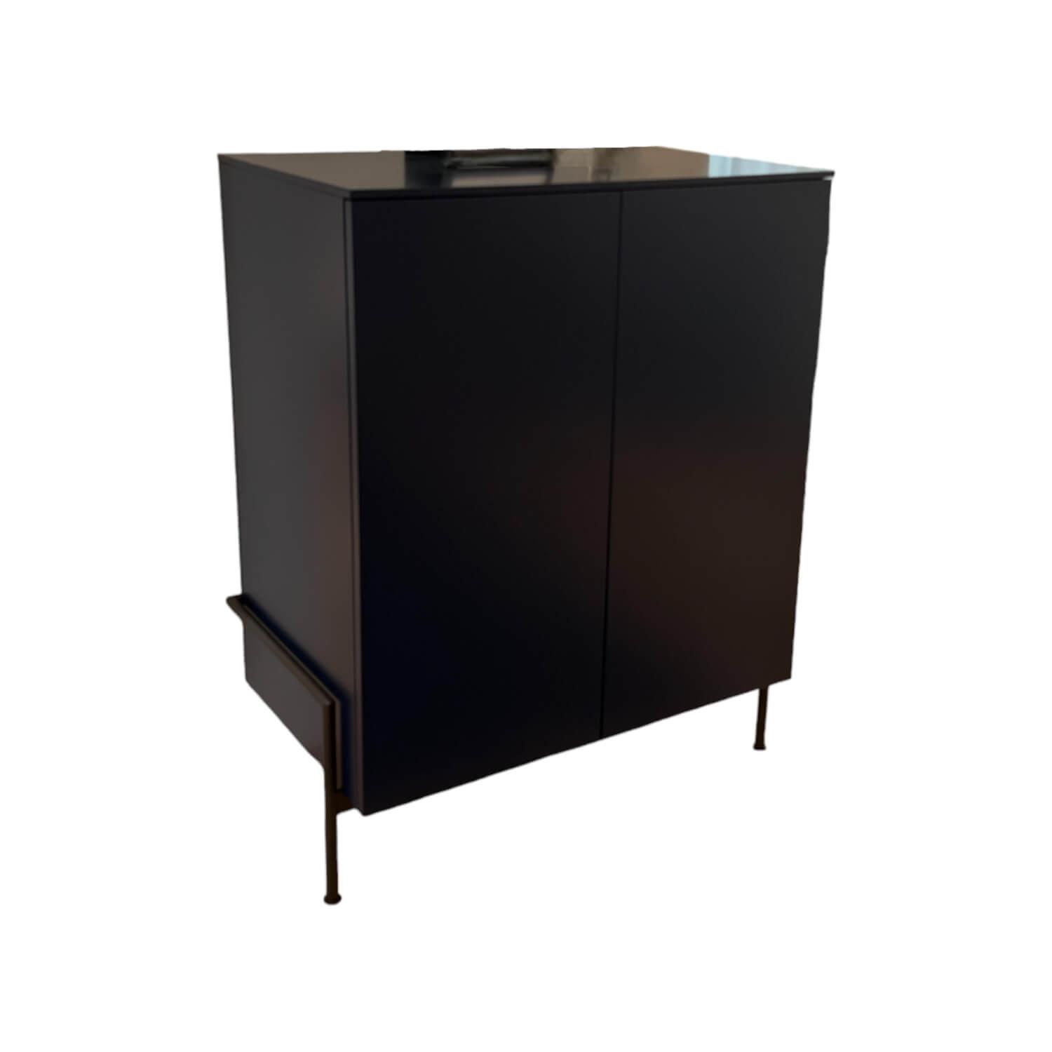 Novamobili - Sideboard Belt 900 353 Blu Notte Matt Dark blue Feet 306 Burnished Oxidized - 1