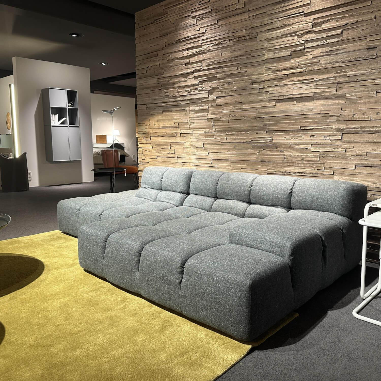 B&B Italia - Ecksofa Tufty-Time Bezug Stoff Lube Schiefer Grau Gestell Schwarz 0154N - 4