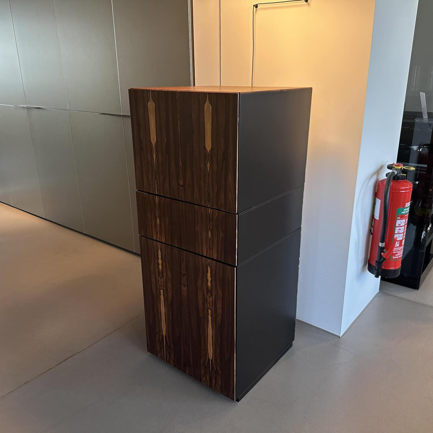 Kettnaker - Kommode Alea Edelfurnier Zirikote Lack Schwarz Mit Drehfunktion - 2