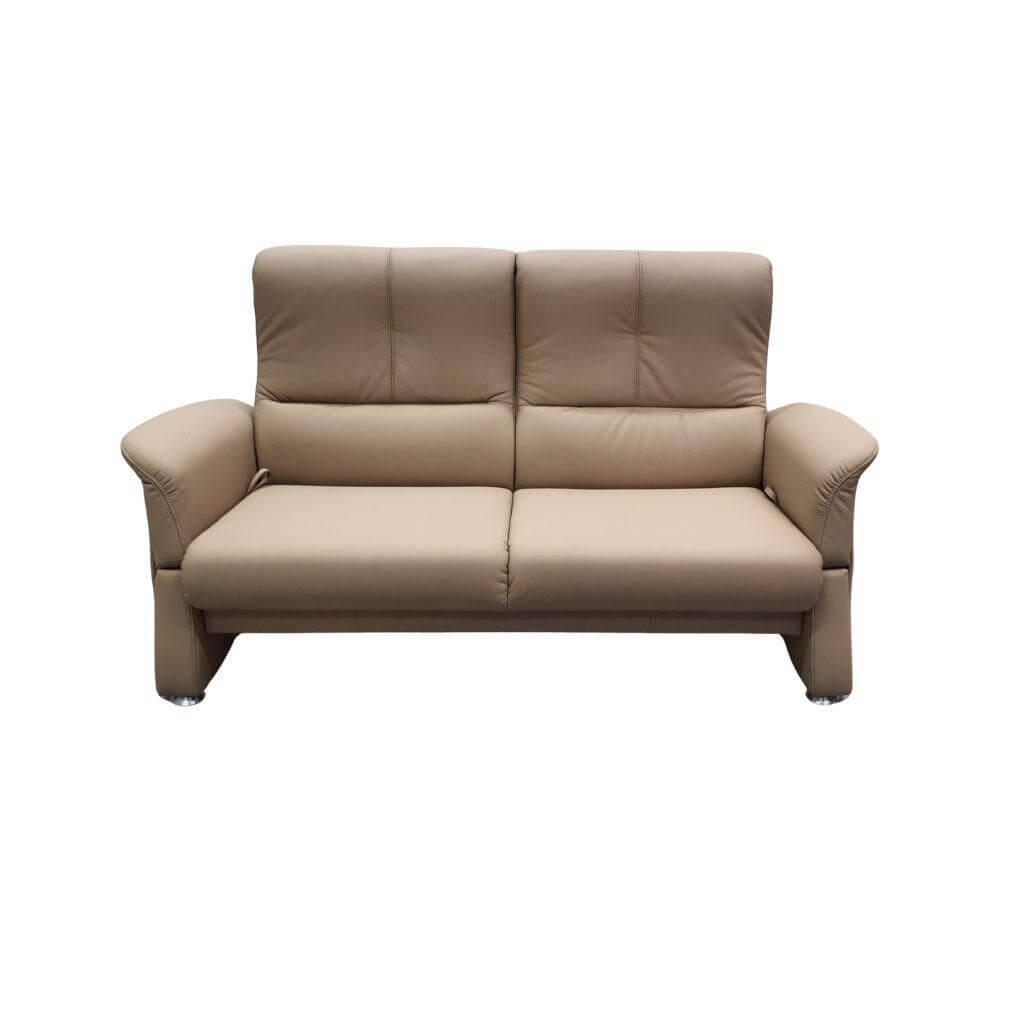 himolla - Sofa 2,5-Sitzer Leder 24 Longlife Sand Beige Füße Alu - 1