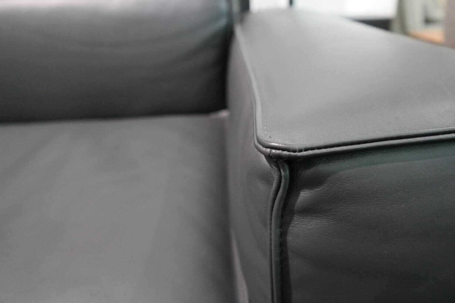 De Sede - Sofa DS-21/23 2,5-Sitzer Leder Touch Umbra Braun Grau - 3
