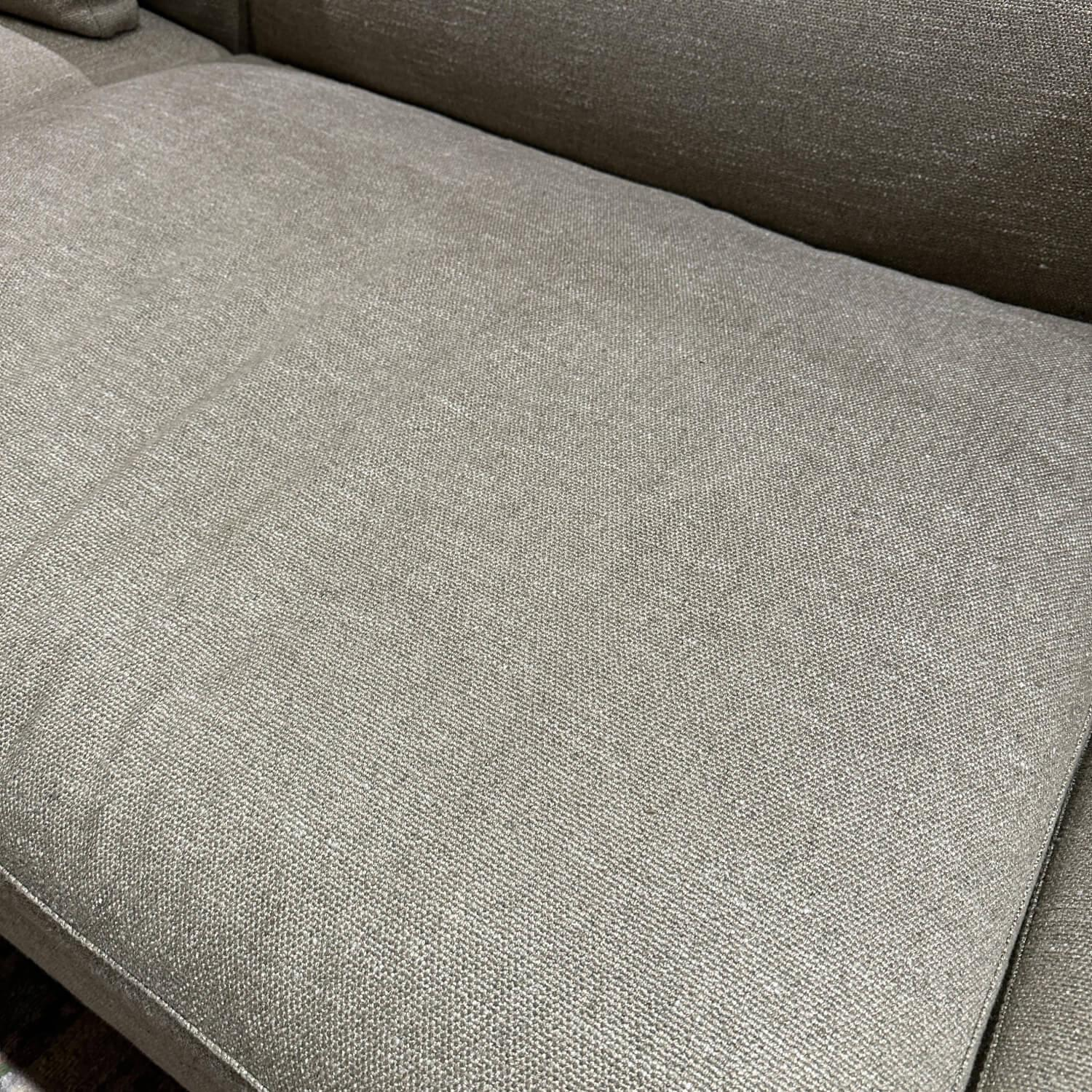 B&B Italia - Ecksofa Michel Club Stoff Sapri Beola Super 2480112 Grau Gestell Nickel Bronzefarben Mit Rückenkissen - 11
