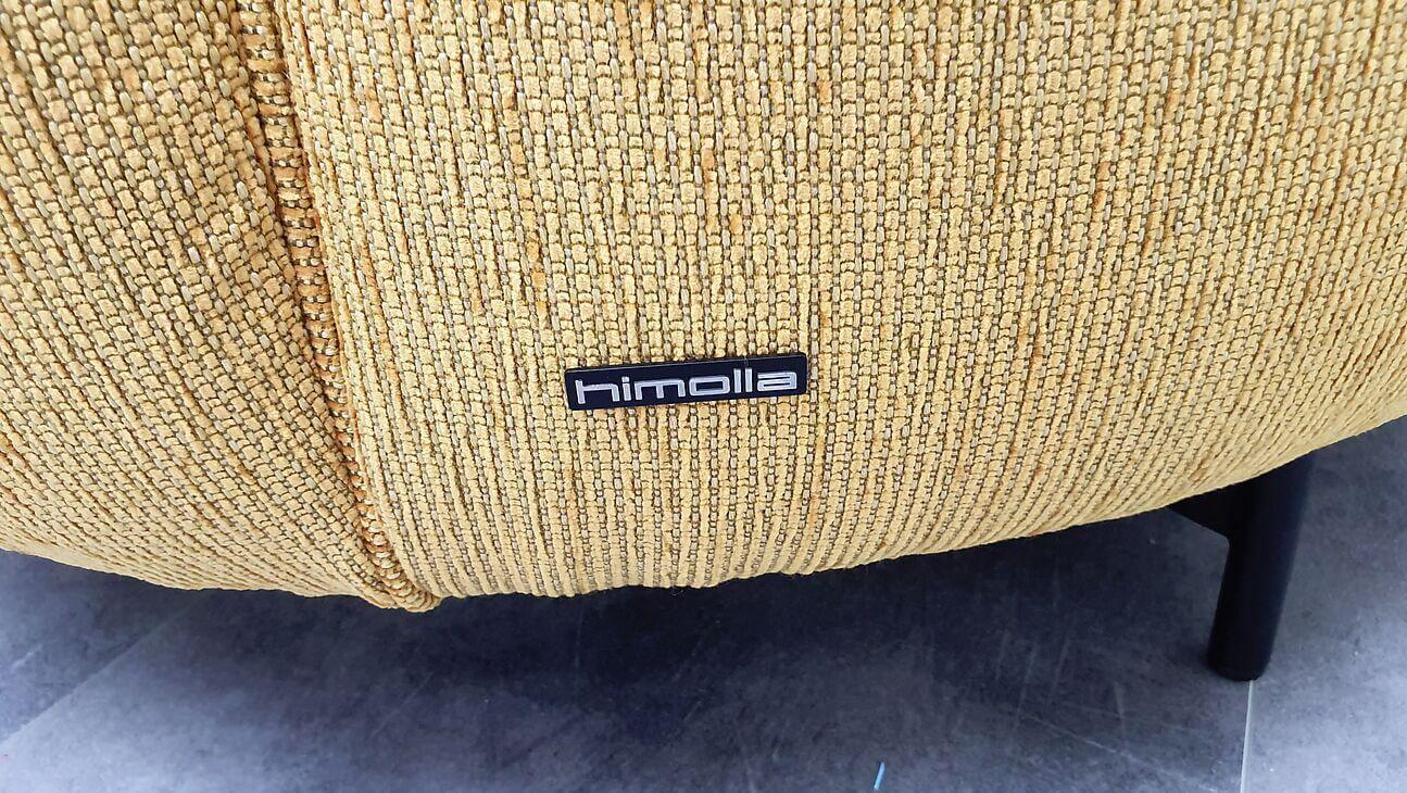 himolla - Recamiere 7596 Stoff Q2Uni Mais Gelb Füße Metall Anthrazit - 6