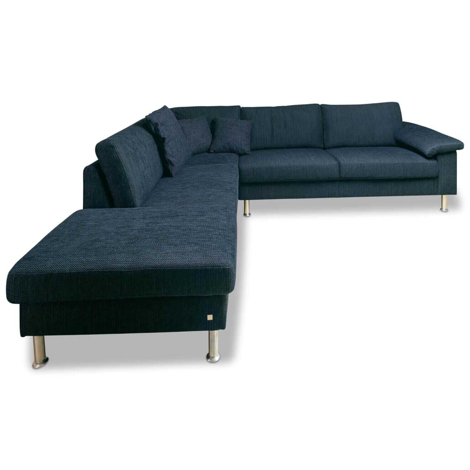 e38f4375f3f4fca5697ecc46ce542eda E. Schillig - Ecksofa Concept Plus Stoff Blau Sitztiefenverstellung - 1