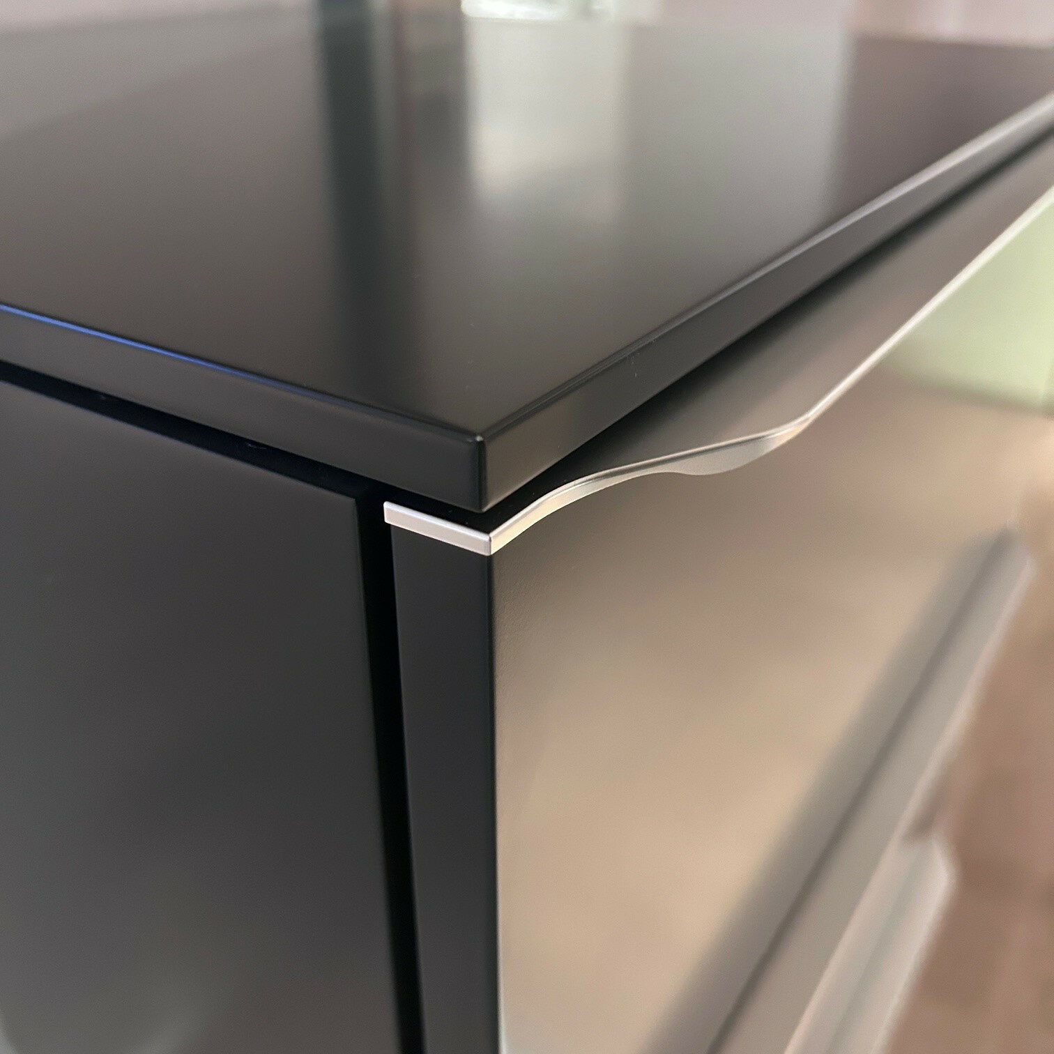 Interlübke - Schubkastenkommode Change Lack M21 Anthrazit Griff Alufarbig Glänzend - 4