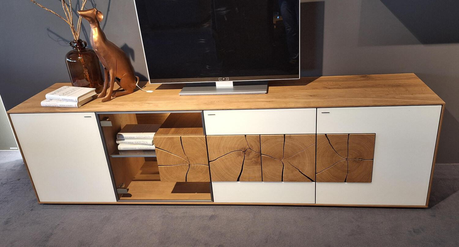 Hartmann - Wohnwand Caya Glas Weiß Kerneiche Umato - 10