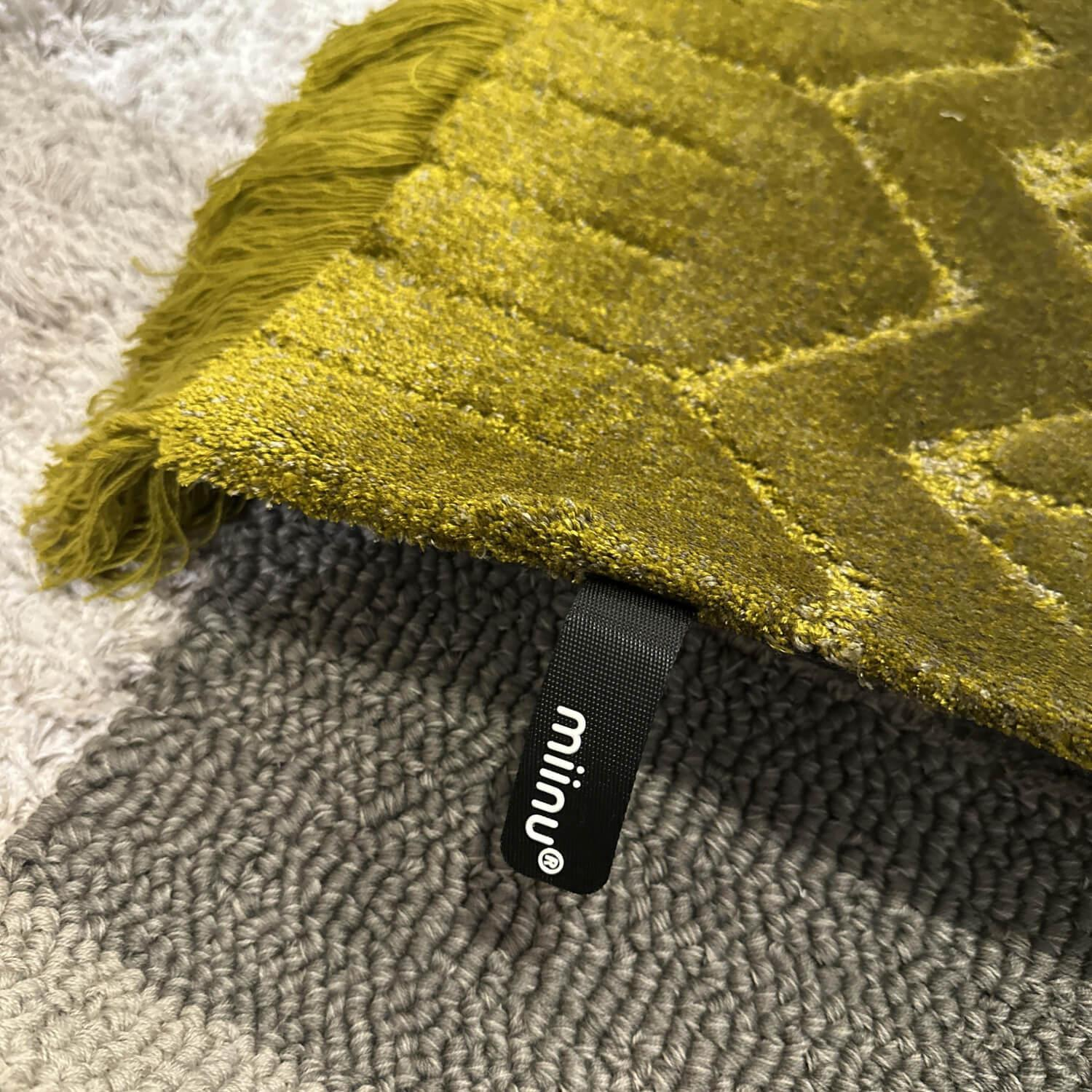 Miinu - Teppich 322x232 ID4690 Special Uncommons Tencel Iguana Gelb Blau - 6