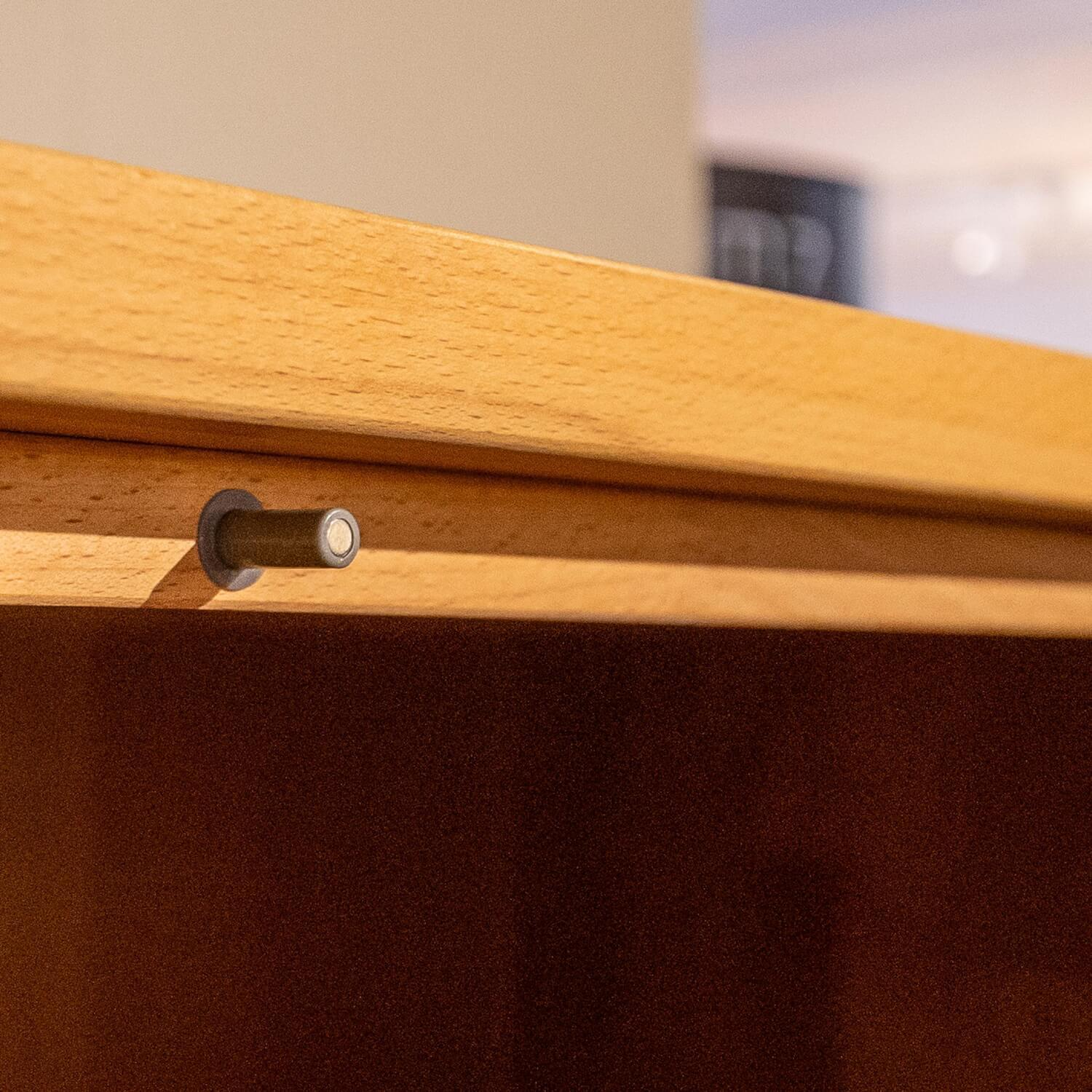 Team 7 - Schrank Cubus Quadrat Kernbuche Geölt Front Glas Dunkelbraun Glänzend - 10