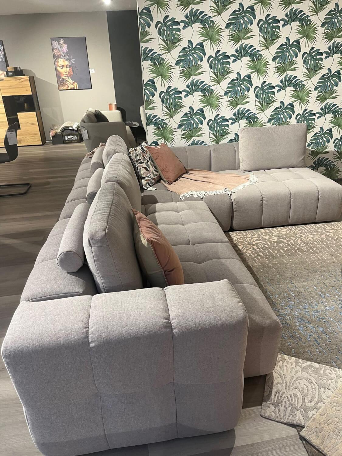 Schöner Wohnen-Kollektion - Ecksofa Elements Stoff Easy Care Light Grey Grau - 2