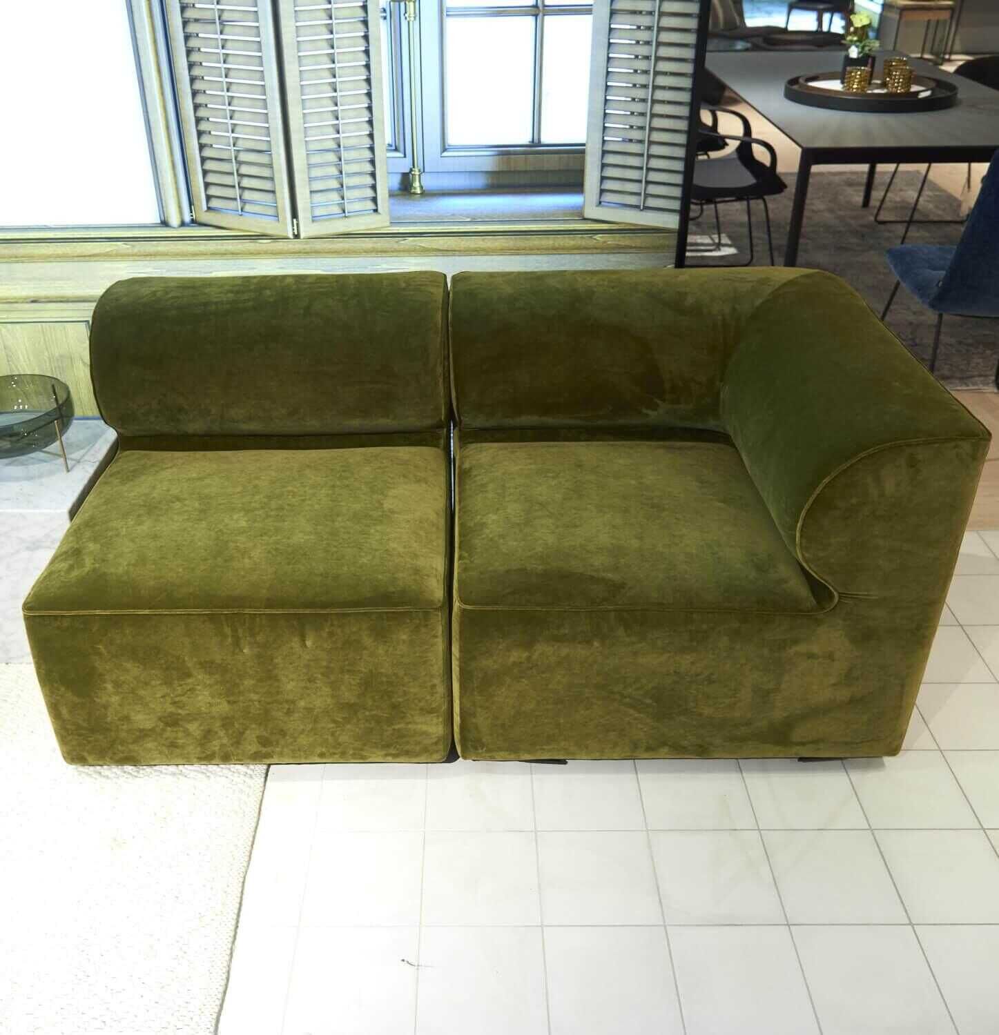 Sofa Eave Bezug Stoff Yellow Khaki