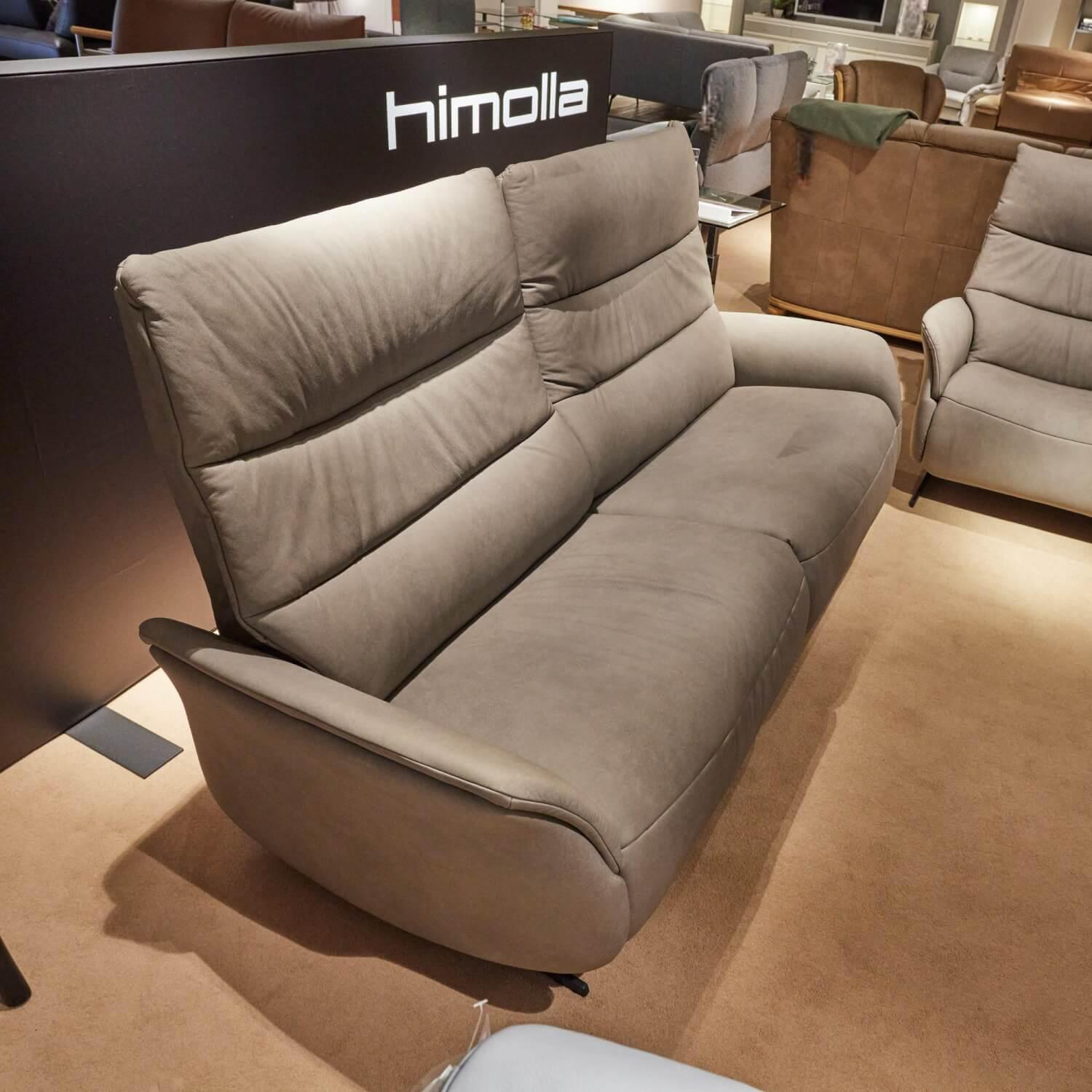 himolla - Sofa Houston 4051 Leder Leonessa Fjord Grau Metallkufe Anthrazit Pulverbeschichtet - 4