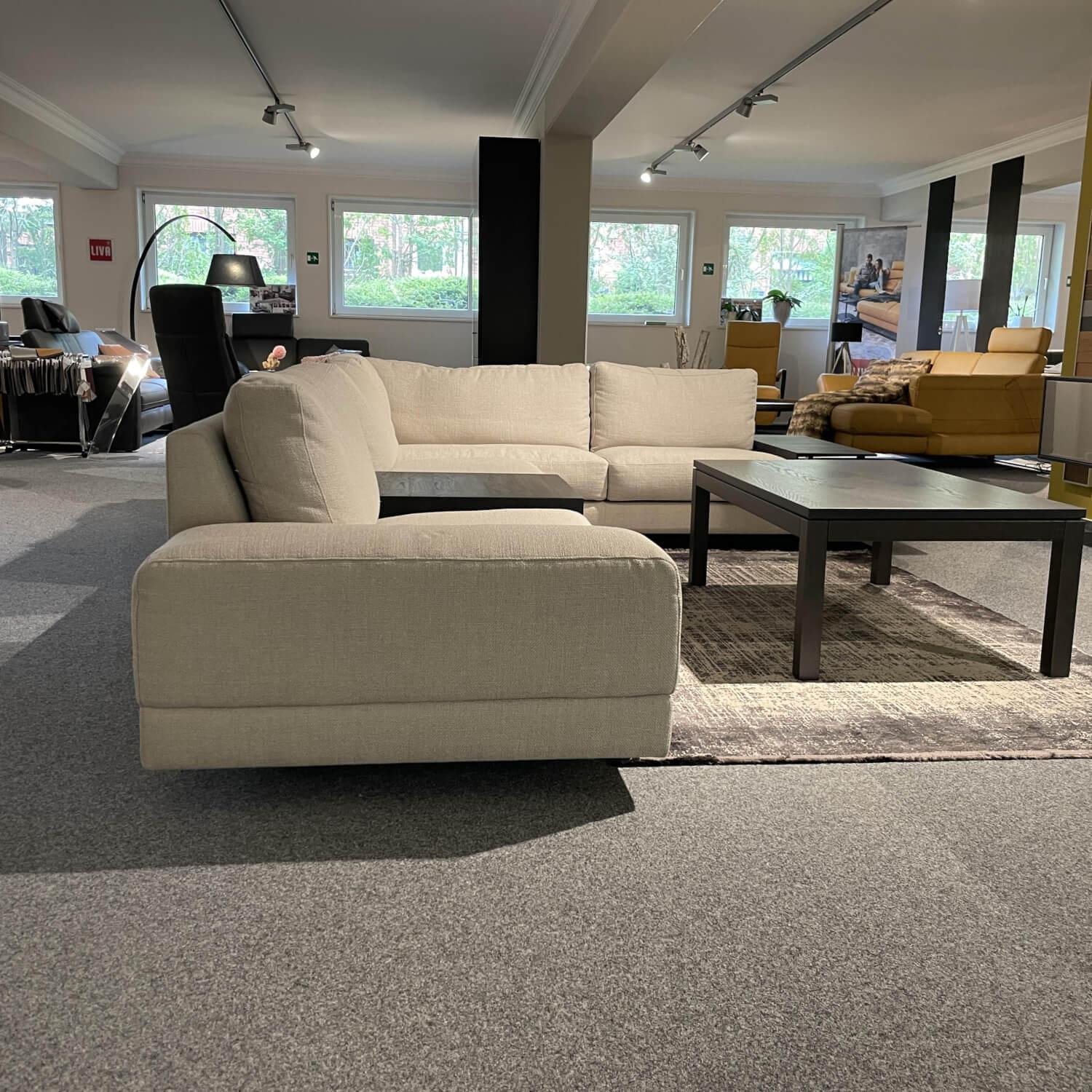 Violetta - Sofa Andria Stoff 30 Fjord 86 Sahara Mit Mittelablage Aus Holz - 6