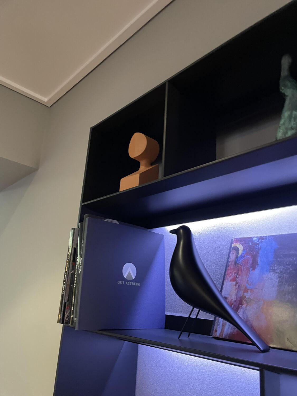 B&B Italia - Bücherregal Flat C Aluminium Fließgepresst Nero 3764E Schwarz Satiniert Paneele Spanholz - 10