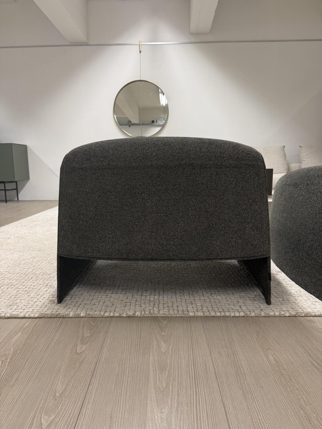 Poliform - Sessel Le Club Stoff Agadir Tortora Grau - 5