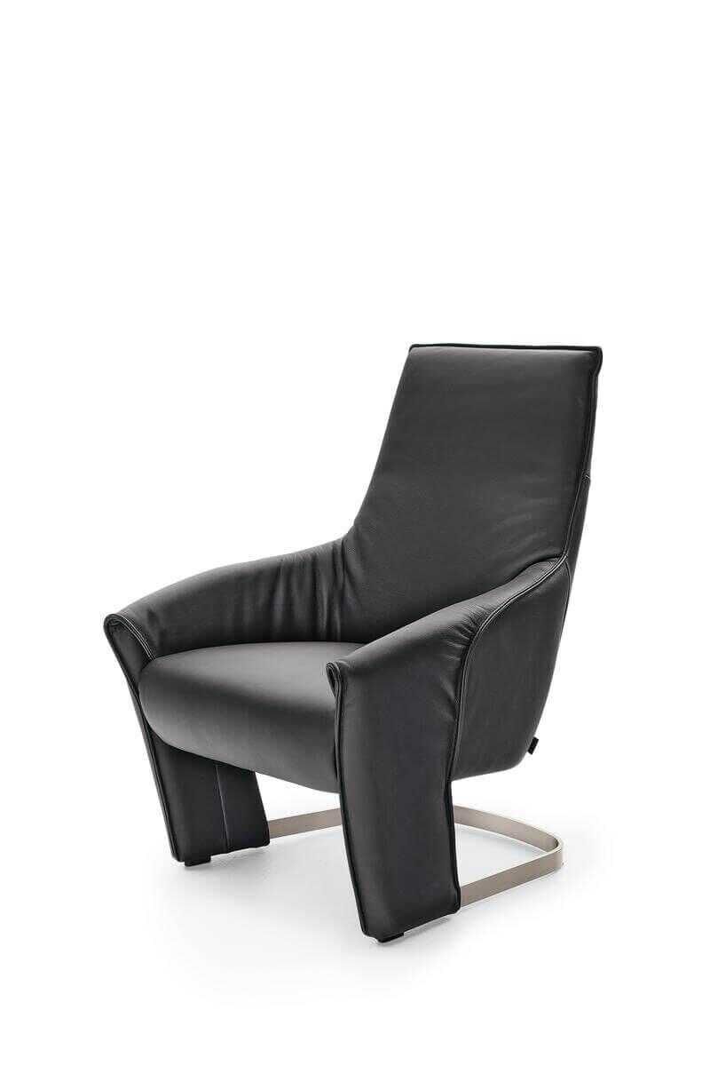 MR 410 Leder B-Bull schwarz Zweisitzer Dreisitzer Sessel (Vorschlag 1+3)