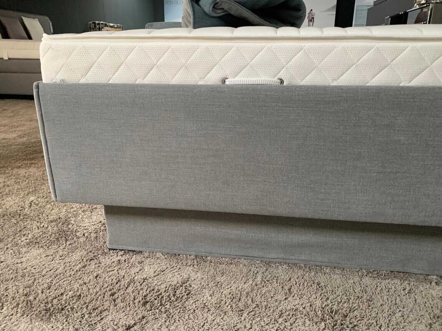 RUF Betten - Polsterbett Composium 180x200 Matzten H2/H3 Stoff Grau Kopfteil Schwenkbar - 8