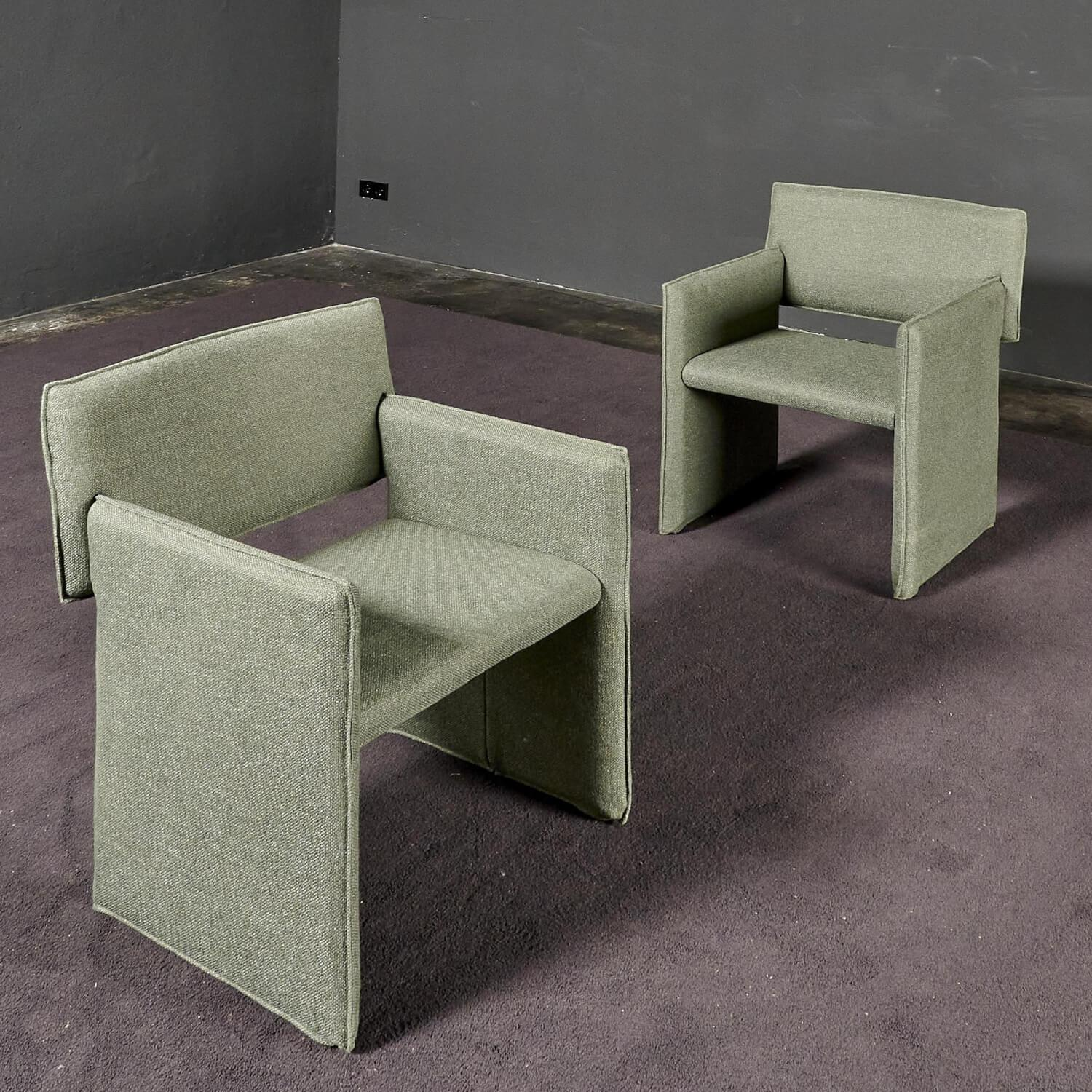 COR - 3er-Set Stuhl Noto Stoff 8303 Schilfgrün Gestell Kunststoff - 9