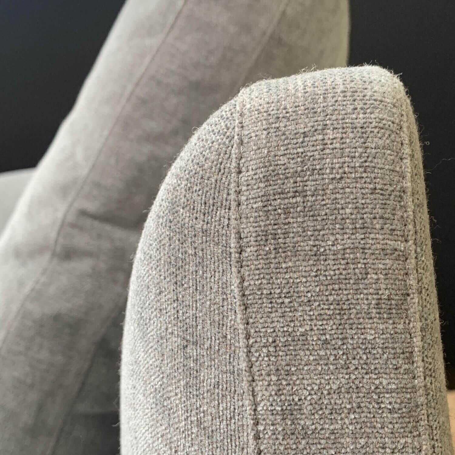 Walter Knoll - Ecksofa Prime Time Stoff Doux 7842 Mineral Kufen Schwarz Pulverbeschichtet - 6