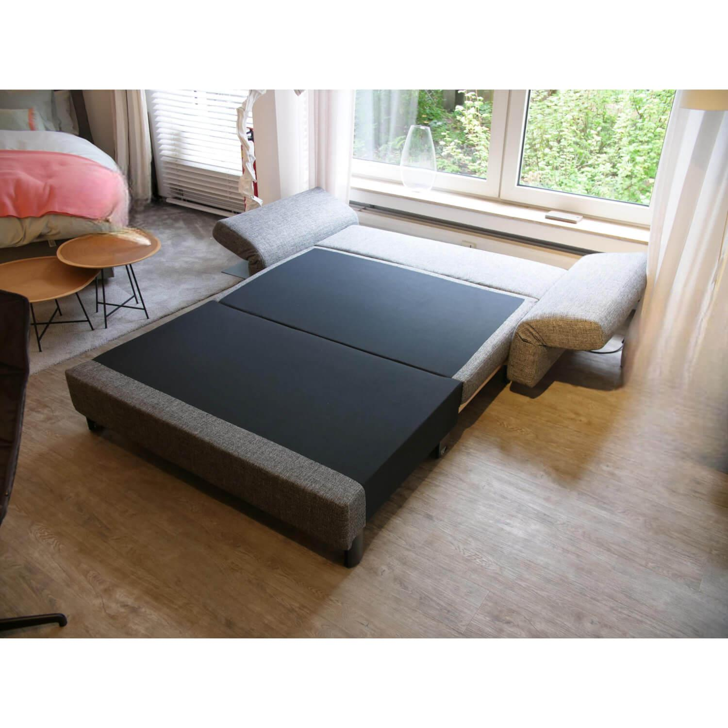 Franz Fertig - Schlafsofa Malou Stoff E5127 Grau Mit Winkelbodenkissen - 8