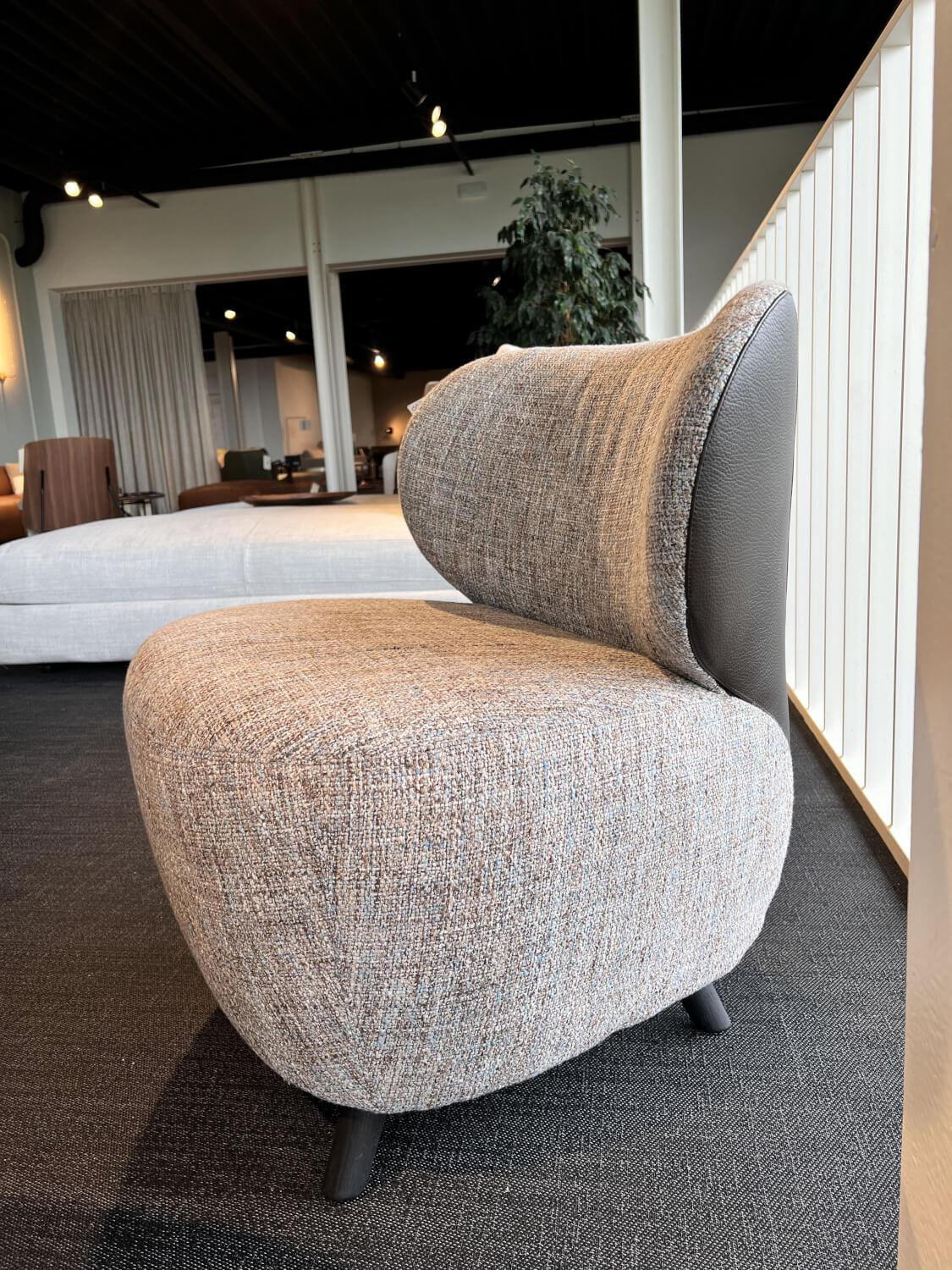 Walter Knoll - Sessel Bao Klein 227 10 C Innen Stoff Sorell 7873 Topaz Rücken Leder Rodeo Soft Schokoladenbraun Füße Buche Schwarz Lackiert - 2