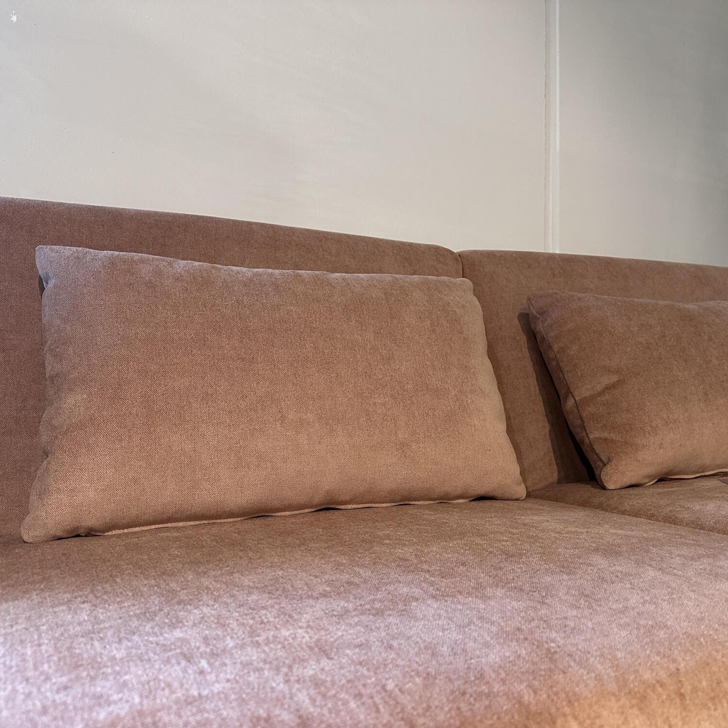 Brühl - Schlafsofa First Class Stoff 2813 52 Rosa Gestell Metall Schwarz - 5