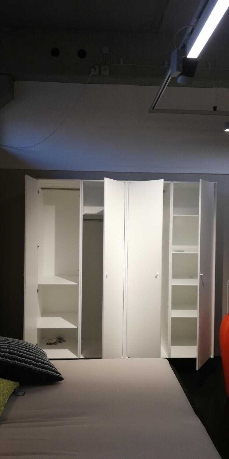 Montana - Schrank System MDF Holz New White 4-Türig - 5