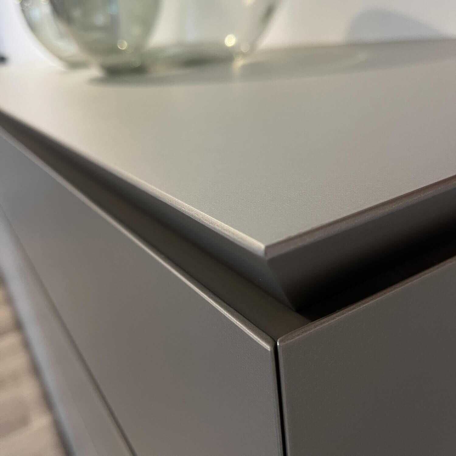 Interlübke - Sideboard just Cube Bold Lack Silbergrau Metallic M11 - 11