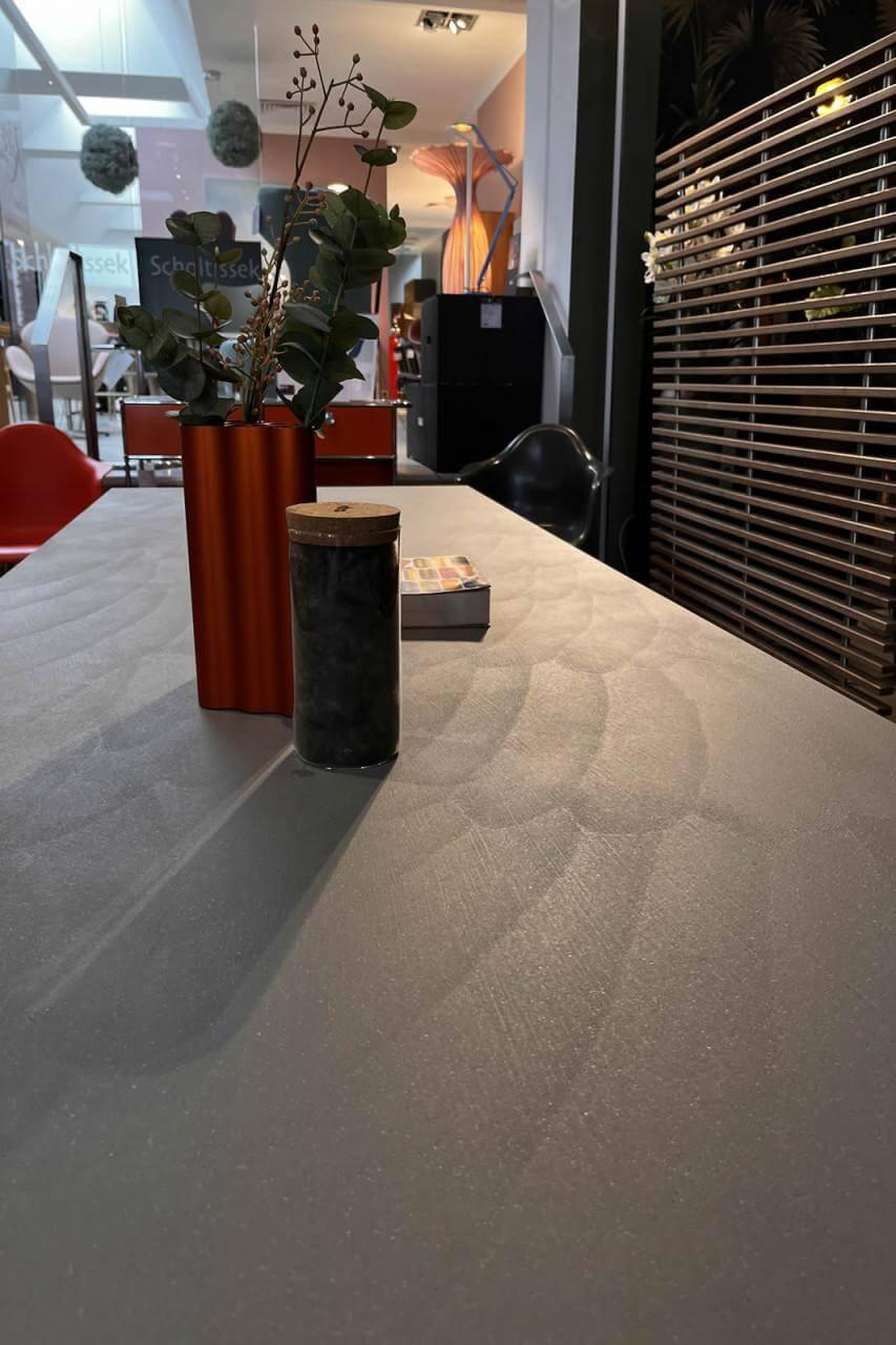 MDF Italia - Esstisch Tense Platte Und Beine Kunststein Grau - 4