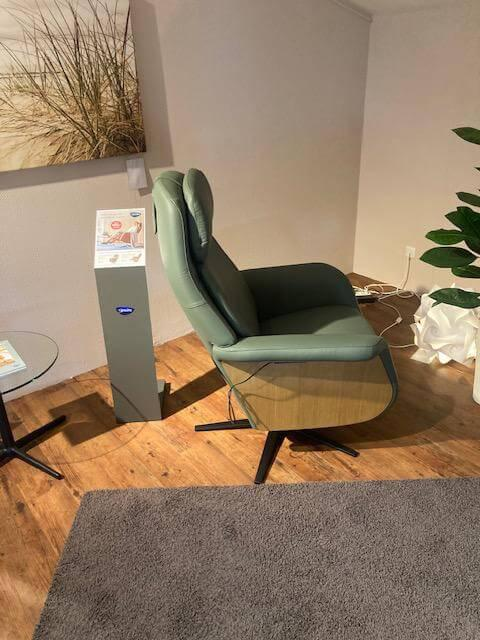 Stressless - Relaxsessel Sam Leder 94 Paloma Fog 37 Grün mit elektrischer Relaxfunktion - 3