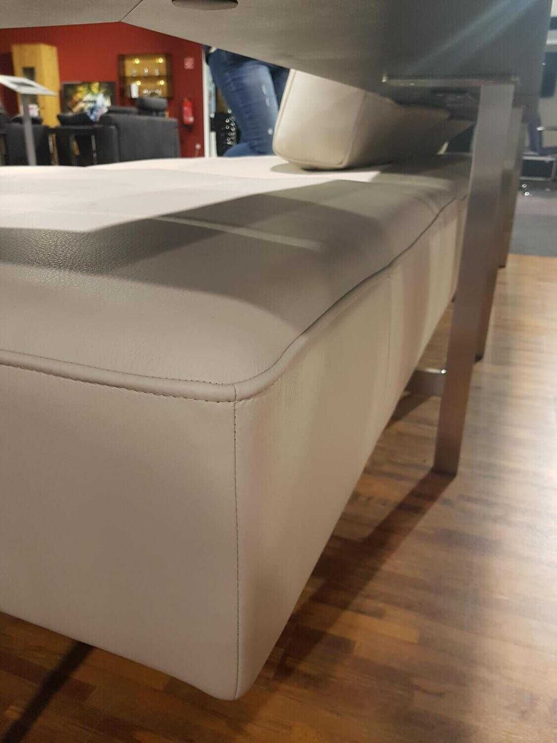 Rolf Benz - Ecksofa Dono Nappaleder Grau Beige Sonderedition - 20