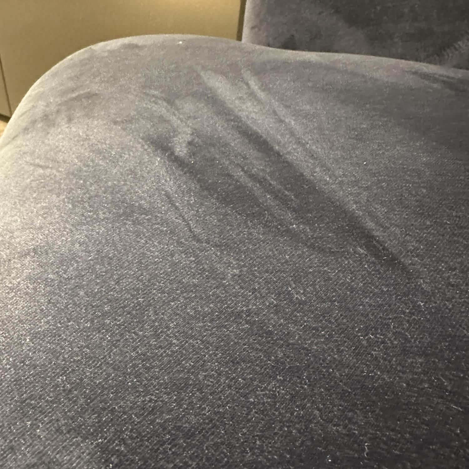 Bielefelder Werkstätten - Sessel Amy In Stoff Blau Gestell Schwarz Gebeizt Mit Losem Rückenkissen - 7