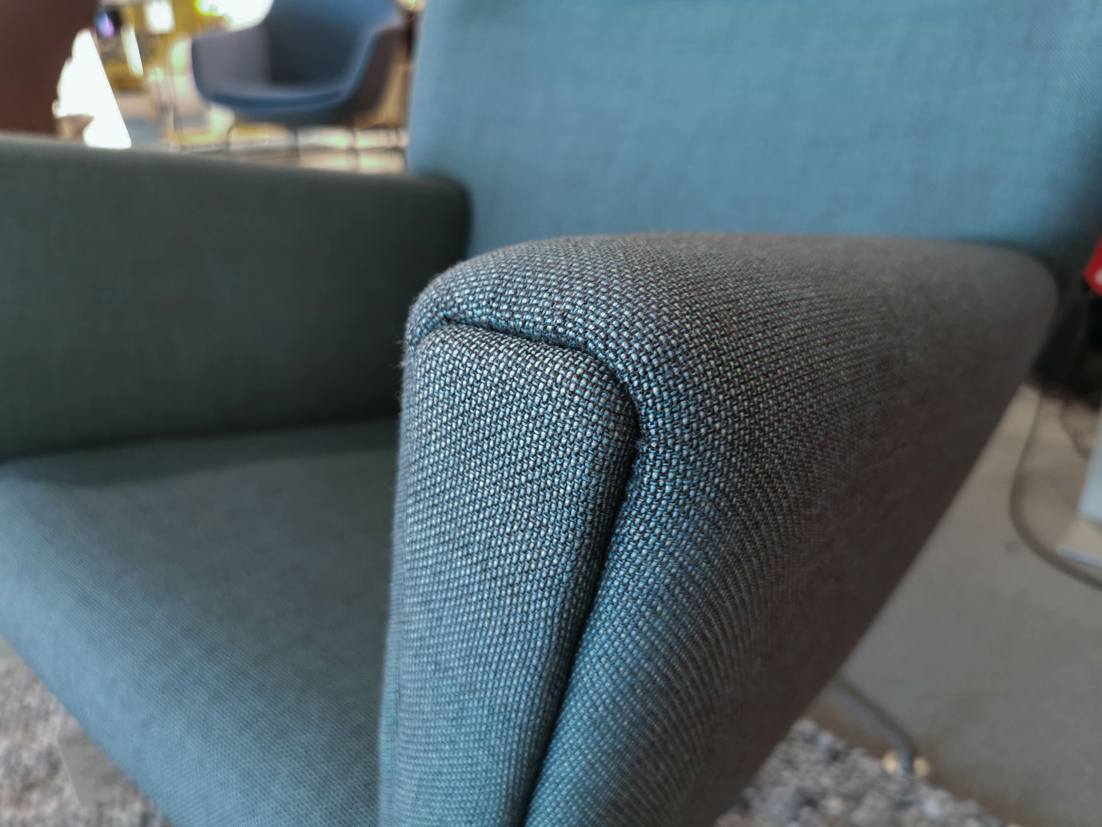 Carl Hansen & Søn - Wingchair CH445 Stoff Passion 13101 Grau Gestell Edelstahl - 6