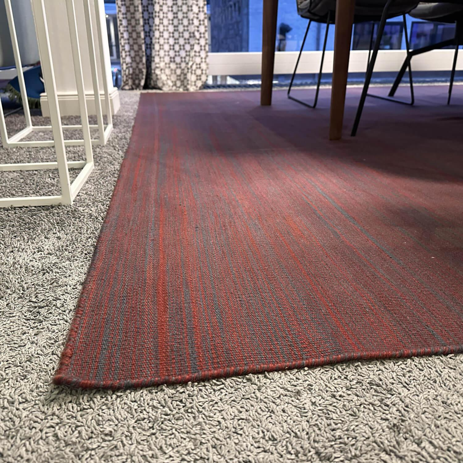 Jab Anstoetz - Teppich 320x270 Kelim 7536 212 Vision Rot Grau - 3