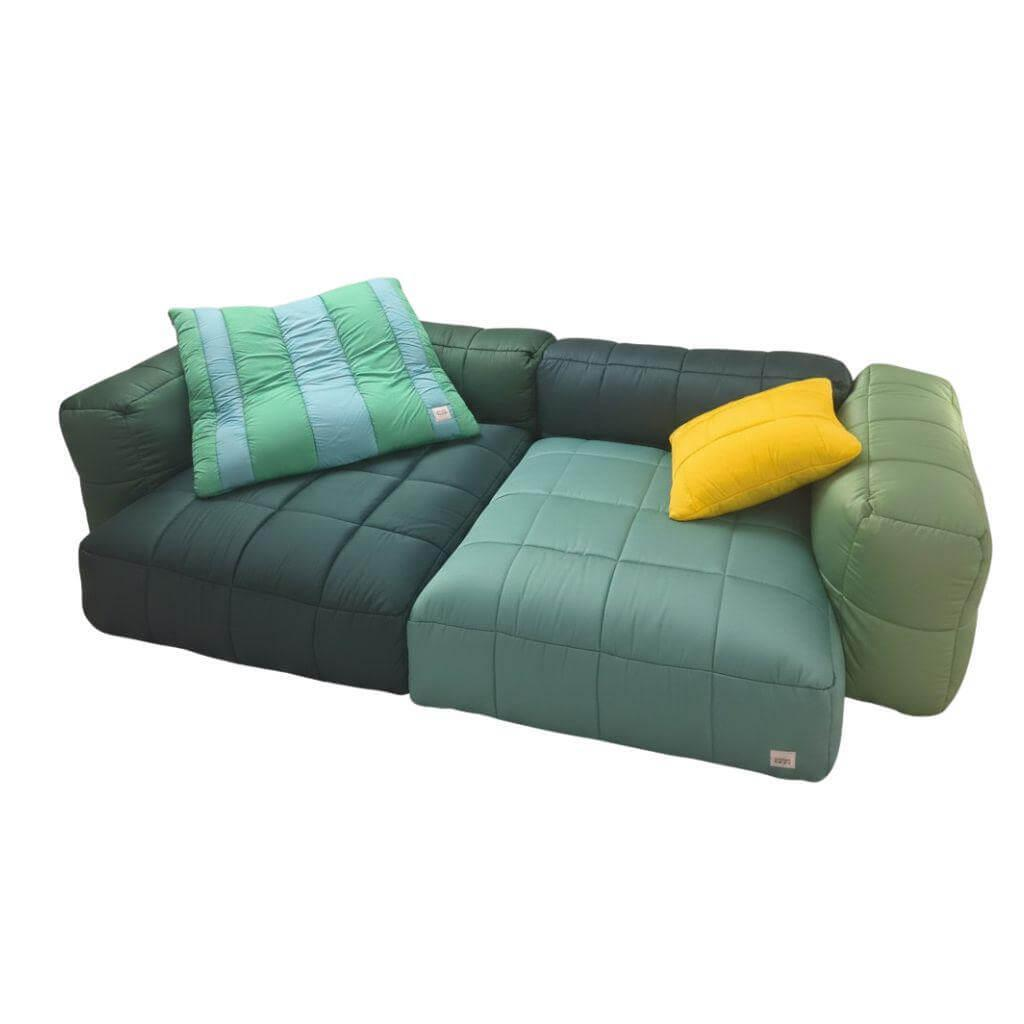Eigene Herstellung - MARKE VETSAK ANLEGEN / Sofa Aspesi Stoff Aspesi Moss Grün Inkl. Kissen - 1