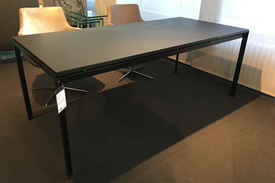 Carl Hansen & Søn - Esstisch Schreibtisch Professor Desk Mod. PK52 Laminat Grau Schwarz Gestell Schwarz - 3