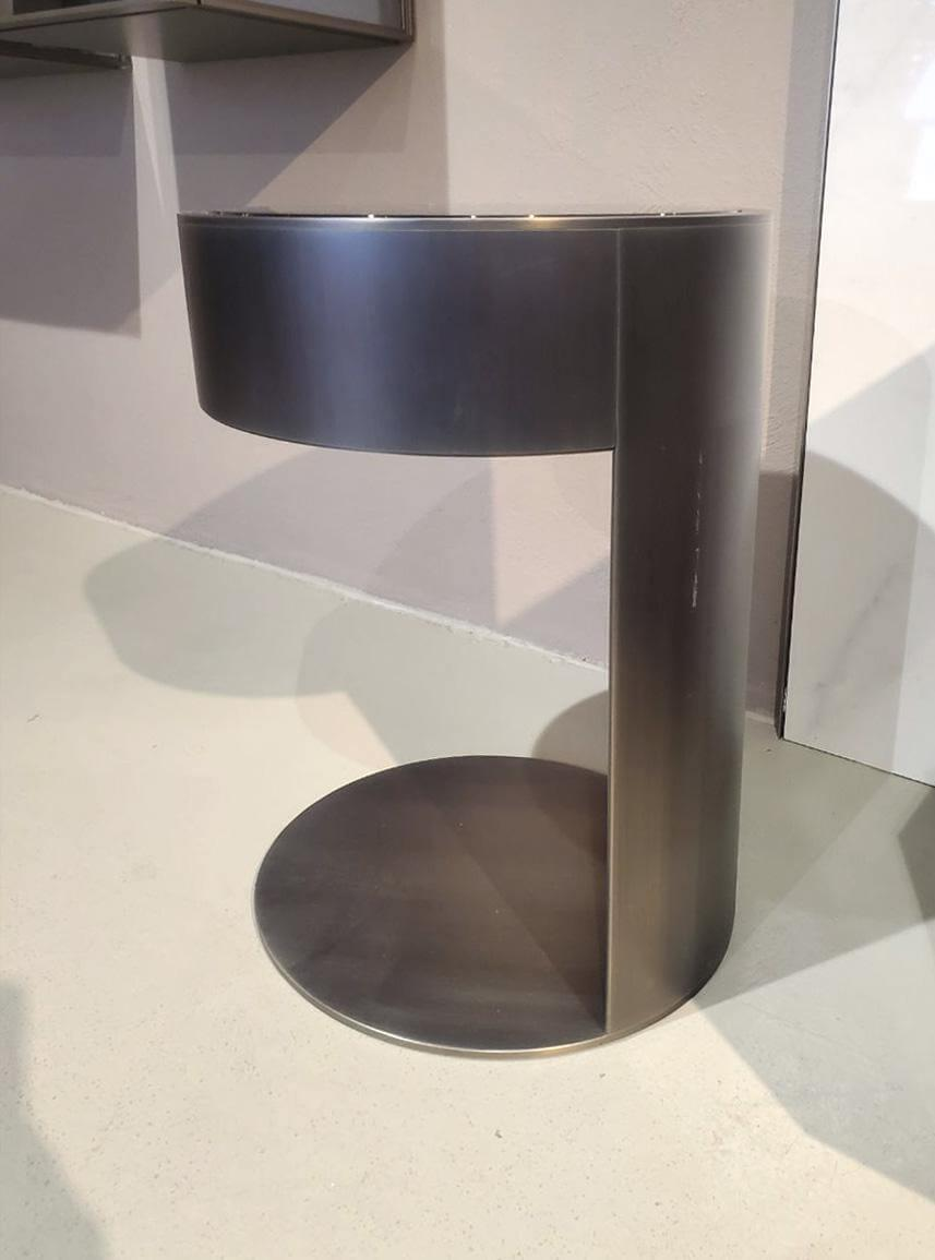 Fendi Casa - Side table Constellation Side Table Smoke Grey Mirror Glass - 6