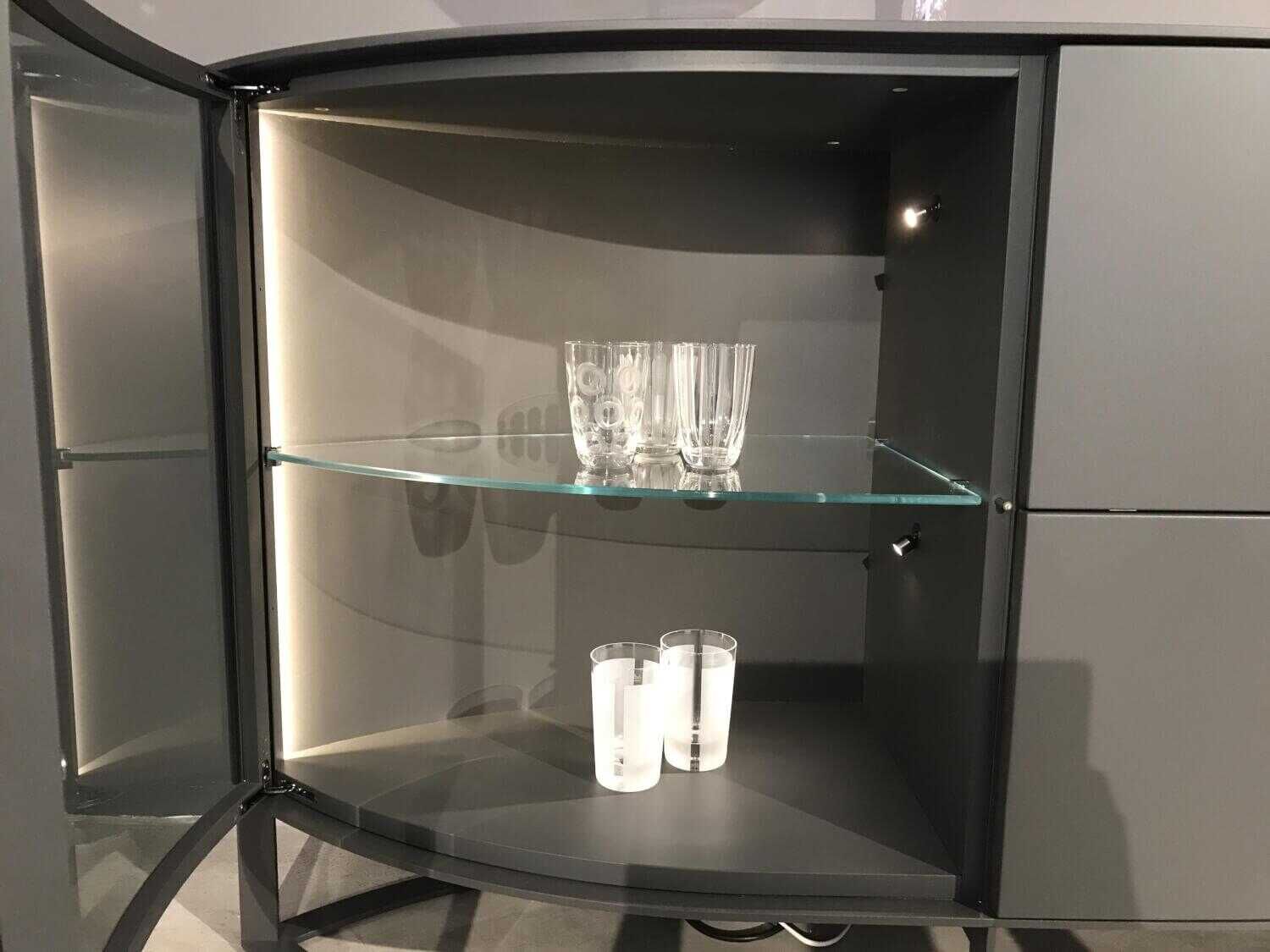 Hülsta - Sideboard Navis Holz Grau mit Beleuchtung - 4